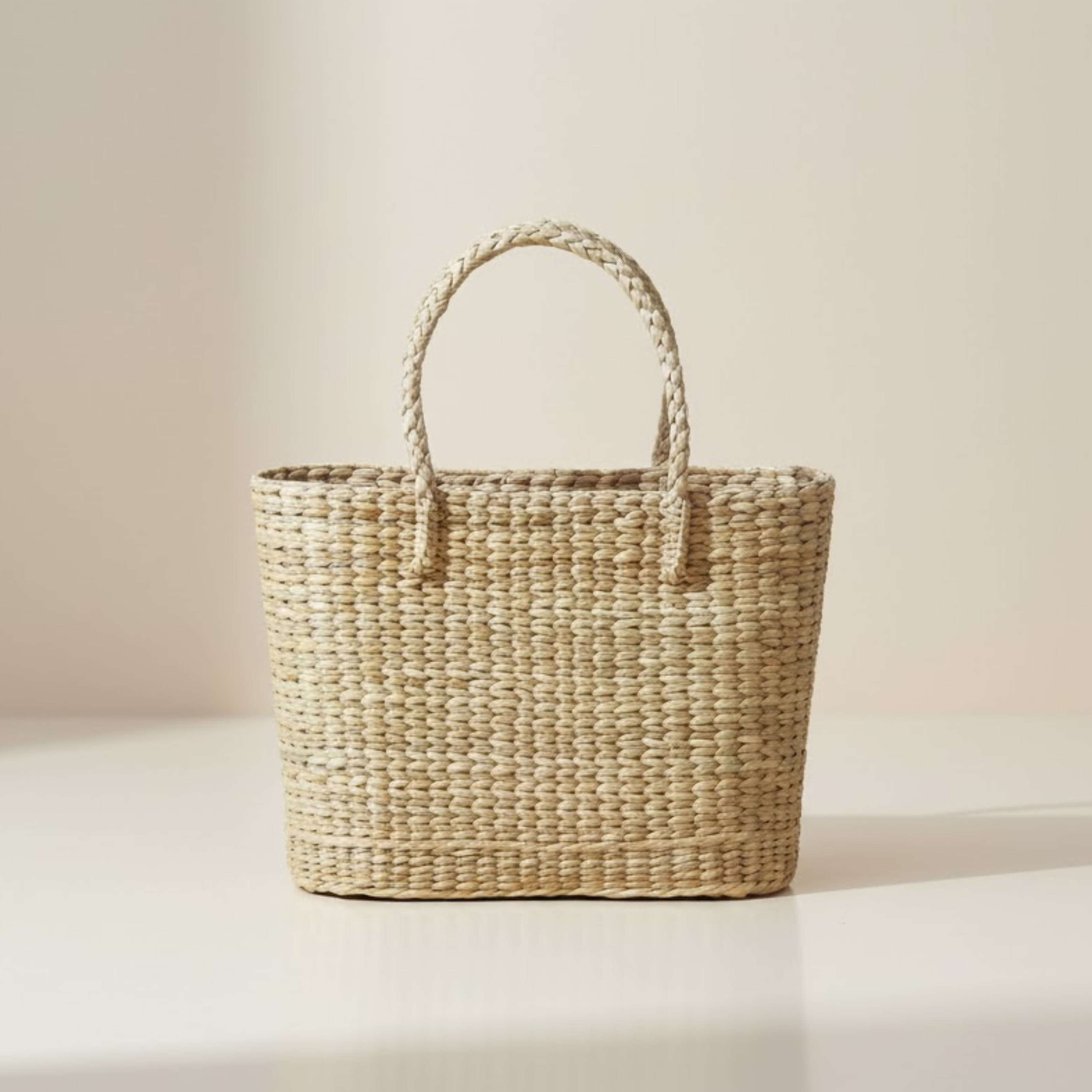 Handmade Straw Tote Bag – Eco-Friendly Large Woven Beach & Shopping Purse