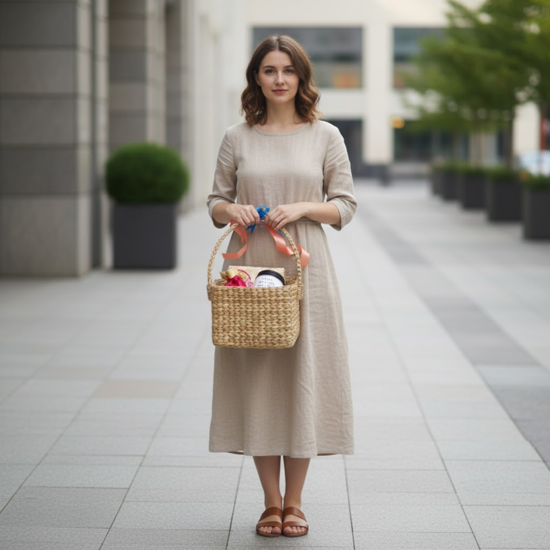 Handmade Woven Gift Basket